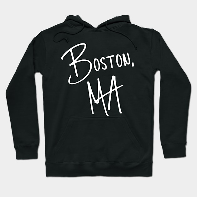 Boston Massachusetts Hoodie by helloshirts